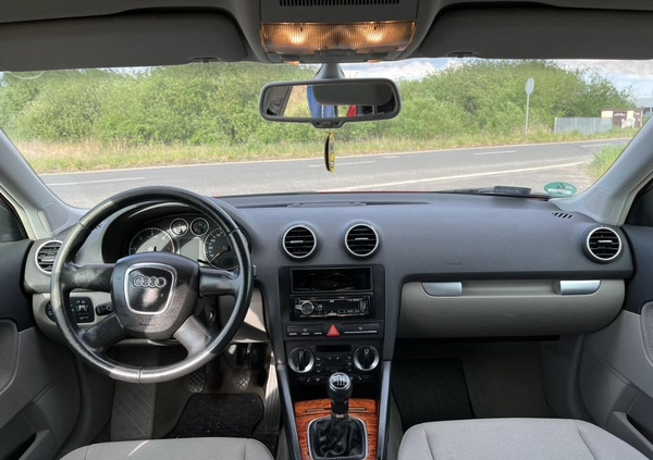 Audi A3 cena 20000 przebieg: 246125, rok produkcji 2007 z Dębno małe 277